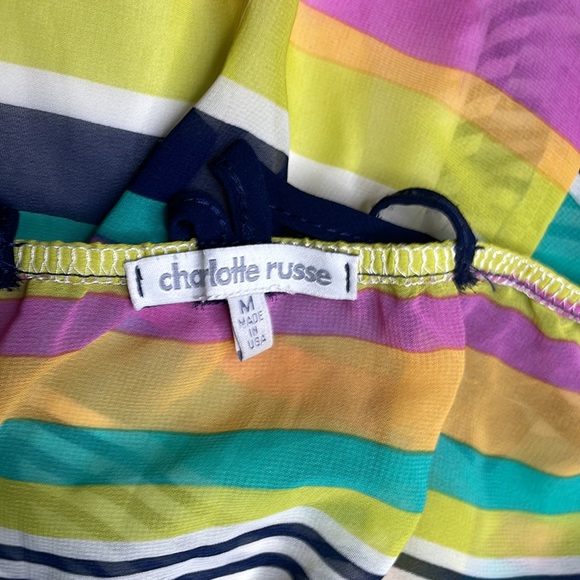 Charlotte Russe EUC double strap cross back sundress ✨☀️🦋🌈 - Picture 4 of 5